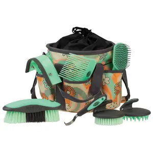 Weaver 7 Piece Patterned Horse Grooming Kit with Tote