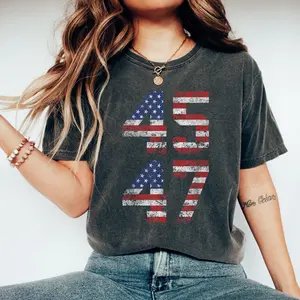45 47 Trump 2026 Vintage T-Shirt, Make America Great Again Shirt, President 2026 Tee, Republican MAGA Shirt