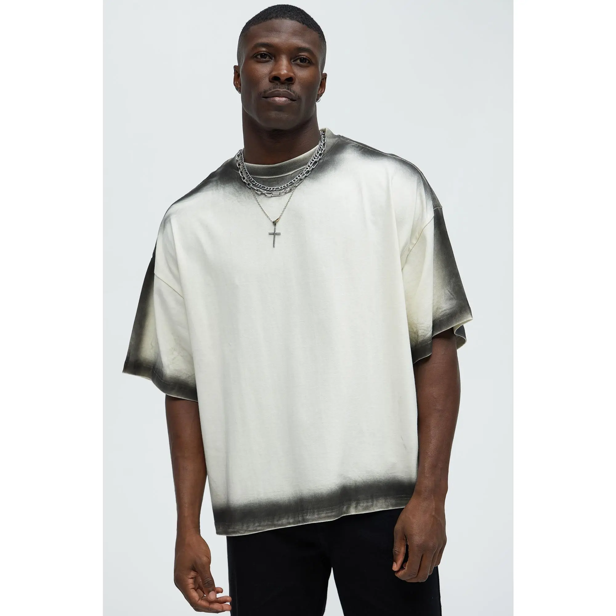 Dirty Wash Heavyweight Boxy Tee - Off White