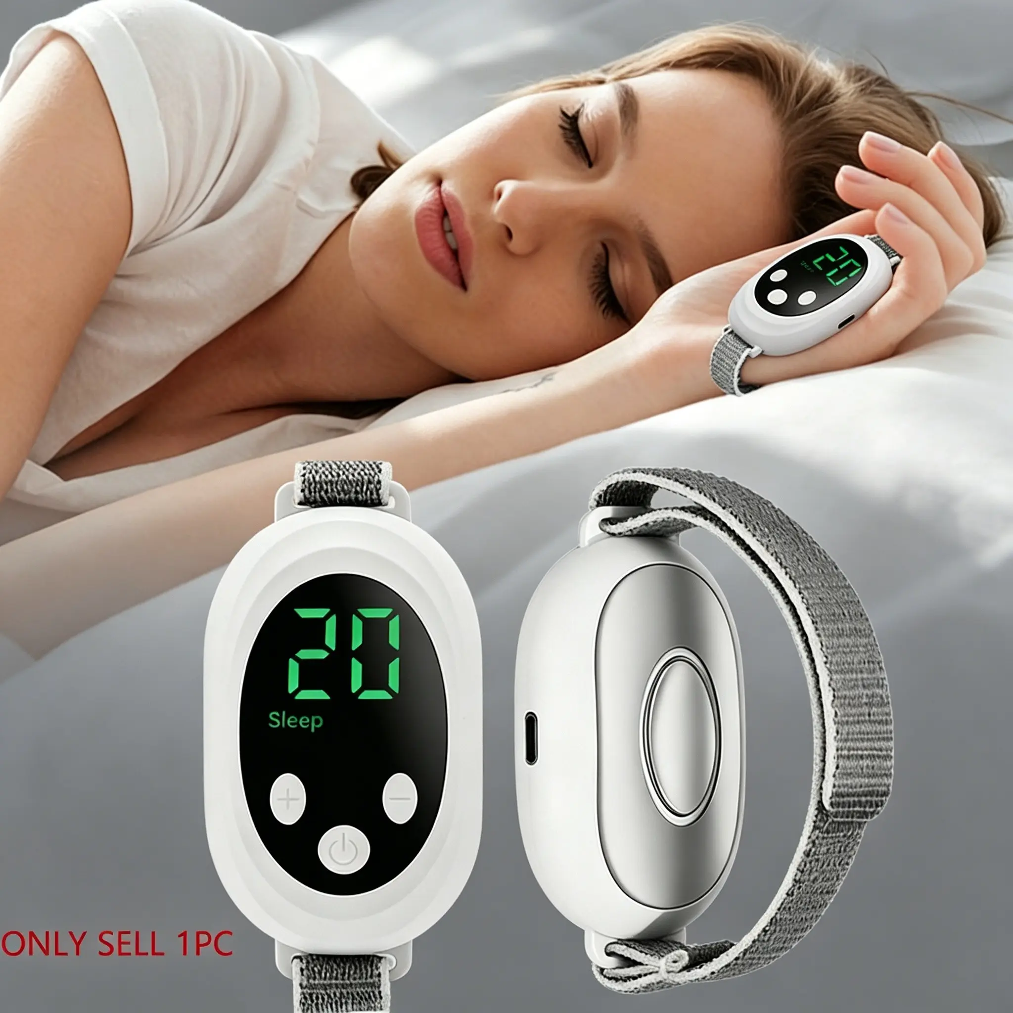 Portable Sleep Aid Device for Adults, USB Rechargeable, Insomnia Relief, Anxiety Reduction, Deep Sleep, Home, Office, Travel Use, Travel Friendly