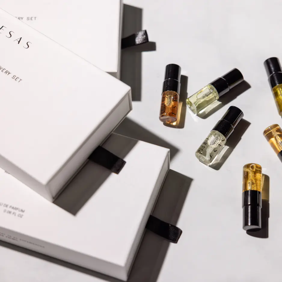 ESAS Organic Fragrance Discovery Multi-Pack - Scented Kit with Vanilla Scents, Bottle, Tube for Beauty & Personal Care Enthusiasts