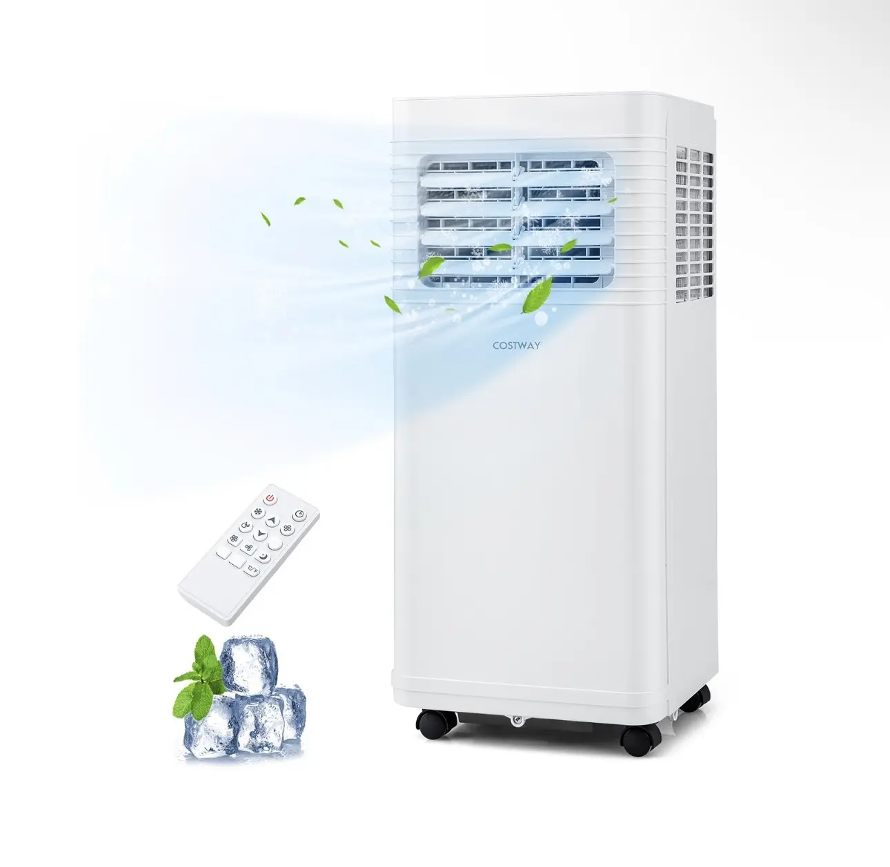 8000 BTU Portable Air Conditioner 3-in-1 Air Cooler w/Dehumidifier & Fan Mode