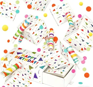 Happy Birthday Surprise Gift Box Explosion for Card - DIY Pop Out Folding Bounce Explosion Gift Box with Confetti - Birthday - Cash Gift Idea for Women Men Kids
