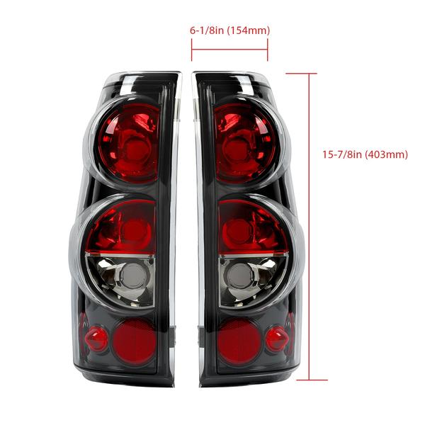 Tail Lights Brake Lamps For Chevy Silverado GMC Sierra 1500 2500 3500 1999-2006