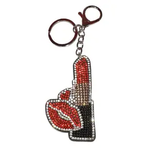 BLING Lipstick Lips Charm/Keychain