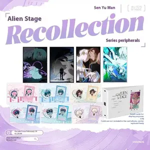 Alien Stage | Recollection Series - Holographic Heart Badge & Fortune Card Binder Set, Mystery Box toy, Gift. alnst  merch