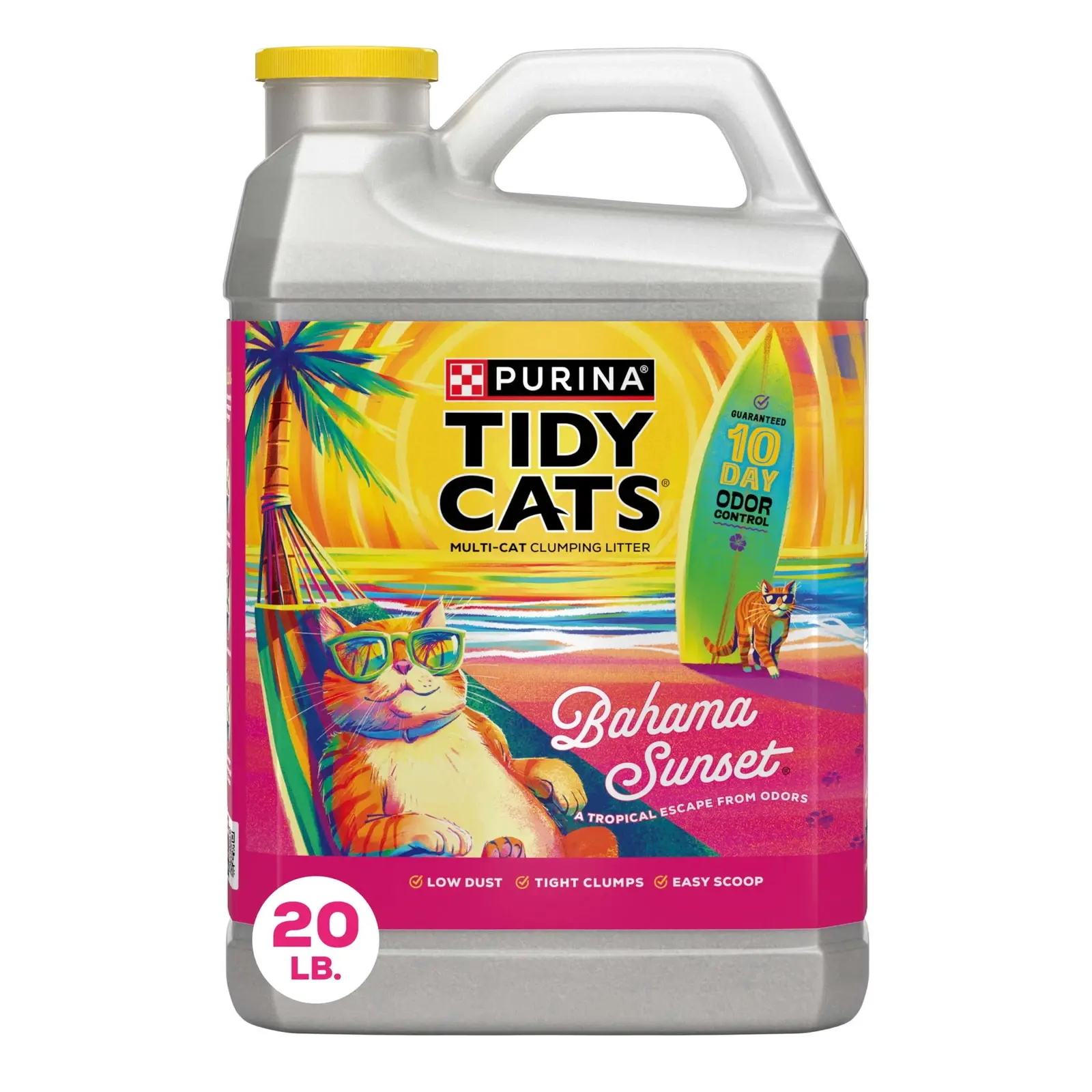 Cats Clumping Cat Litter, Multi Cat, Bahama Sunset Scented, Odor Control Formula