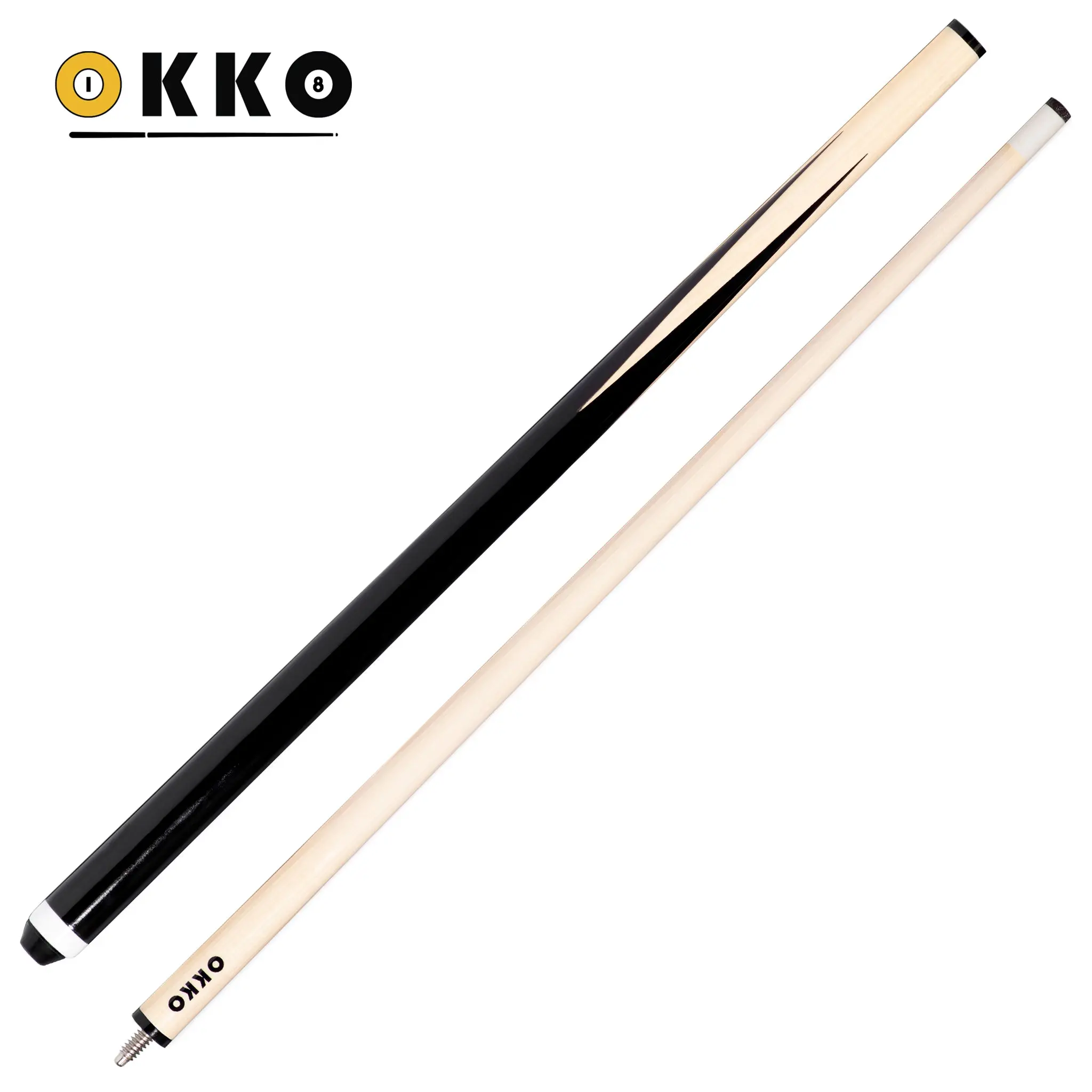 OKKO Alpha Pool Cue 57”, Glue-On Tip