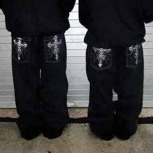 JeansBaggyPantsVintage2000SHip-HopPunkRockFashionVersatileDenimLooseStreetwearPocketTrouser