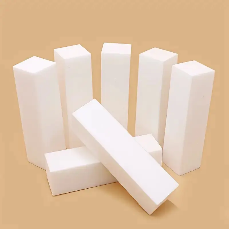 10pcs Nail Buffer Block for Acrylic and Natural Nails, 4 Sided Sanding Buffers for Gel Nails Fingernail Shine Buffing Filer Set, Professional Manicure Polisher Buffer Bulk Medium Grit (Pink/Purple/White)