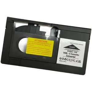 VHS C Cassette Adapter, Compatible 12mm SVHS VHS-C to VHS, Camcorders Motorized VHSC Ideal for VCR Player, Video Cassette Player and VHS to Digital Converting