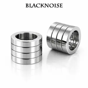 Four-Ring Thumb Stackable Ring Set, Stackable Stainless Steel Fidget Ring, Textured Band Rings for Everyday Styling, Unisex Gift