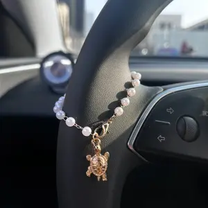 Steering Wheel Bead Hanging Ornament Accessories, Car Beaded Decoration, Car Interior Decoration, Unique Trendy Gift, Automotive Accessory Hang Decor, Car Trinkets, Car Decorations Interior, Car Ornaments