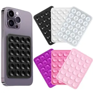 Suction Cup Phone Case Mount, Universal Self Adhesive Phone Stand, Phone Holder for iPhone & Android, Smartphone Accessories, Adhesive Cellphone Holder