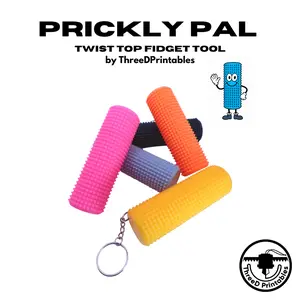 Twist Top Prickly Pal – Pocket-Sized Spiky Fidget Tool for Anxiety, Focus, and Labor Support | Sensory Stim Toy for ADHD, Autism & Pregnancy