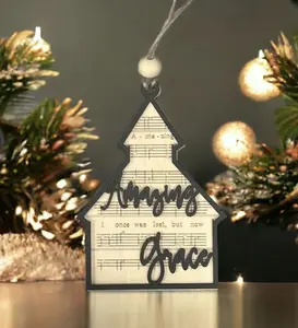 Custom Engraved Christmas Ornaments - Customizable Design for Holiday Gifting