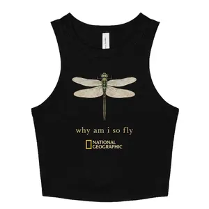National Geographic dragonfly "Why Am I So Fly" Tank Top