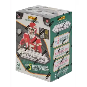 2025 Panini Prizm Football 6-Pack Hobby Blaster Box (Orange Ice Prizms)
