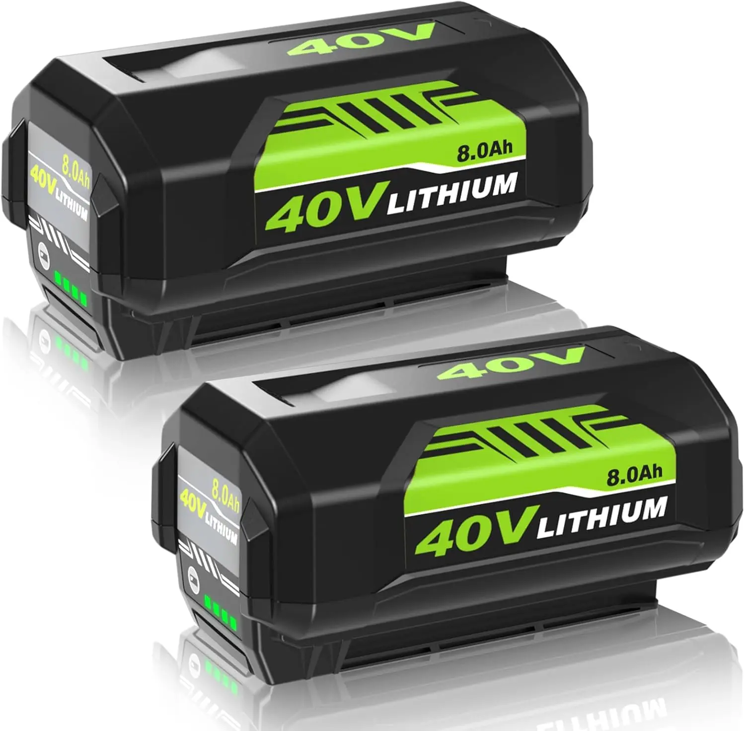 2Pack 8.0Ah Lithium Replacement Batteries for Ryobi 40V Power Tools, Compatible with Ryobi 40V Lithium Battery OP4040