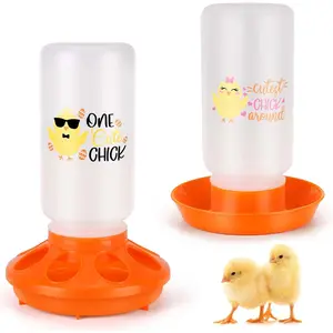 Chick Feeder and Waterer Set \u2013 Automatic 1L Chicken Feeder and Waterer for Baby Chicks, Ducks, and Quail \u2013 Brooder Starter Kit & Chicken Coop Accessories