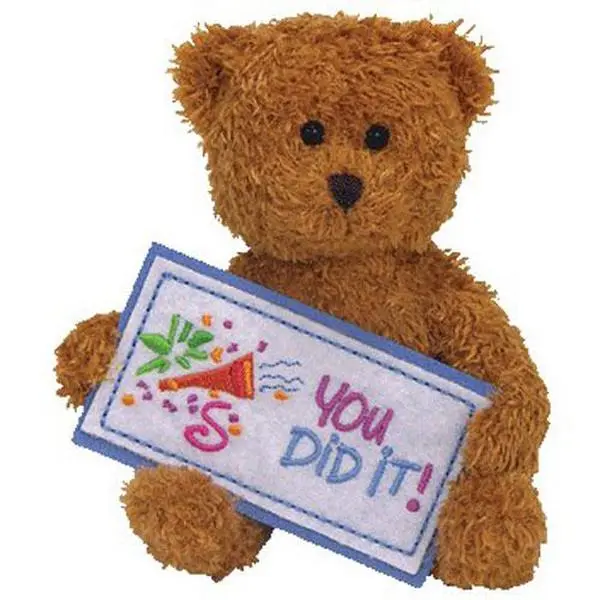 TY Beanie Baby - You Did It the Bear (Greetings Collection) (5.5 inch) (2006) MWMTs