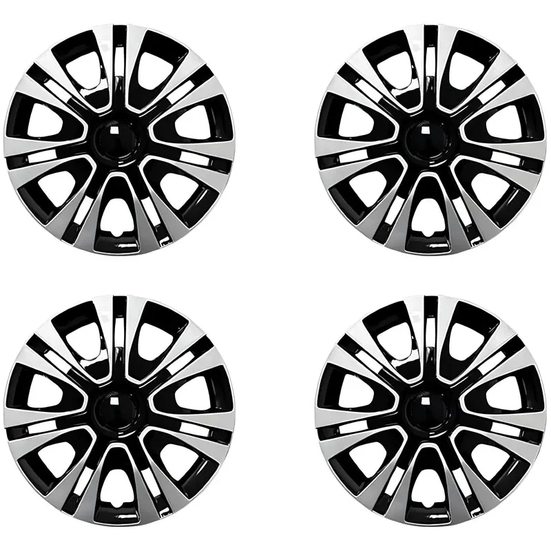 4pcs/Set 15 In Universal Iron Steel Wheel Cover Hubcaps, Snap-On Auto Replacement Tire Accessories