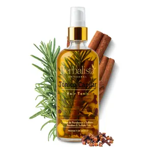 Herbalista Viral Botanical Hair Tonic 250ml (8.45 fl oz) – With Real Rosemary, Ginger, Clove, Cinnamon & Mint – Revitalizes, Strengthens & Stimulates – 100% Natural & Handcrafted