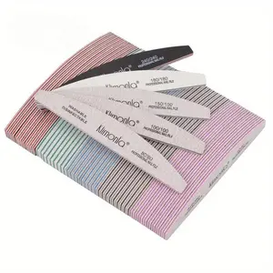 5/20Pcs/lot Professional Manicure Set Nail File Kit 100/180 Grit Gel Polishing Nail Files Grinding Buffer Nails Trimming Tools