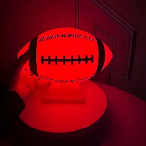 Glow in The Dark Sports Ball Collection - Light Up LED  Football - Official Size Night Glowing Balls for Indoor Outdoor Games - Perfect Sports Gifts for Kids Teens Boys Girls Age 8-15