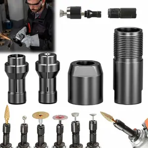 Angle Grinder Conversion Accessories, Thread Converter Kit for Angle Grinders to Straight Grinders, M10 Thread Adapter Converts, 3/6mm Angle Grinder Conversion Accessories Kit for Woodworking (3+6mm),dealsforyoudays