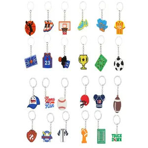 Cartoon Sporty Themed Keychain, Cute Sports Ball Keychain for Men & Women, Fashion Accessories for Daily Use, Trendy All-match & Exquisite Keychain for Birthday Gift