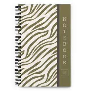 Zebra Print Spiral Notebook
