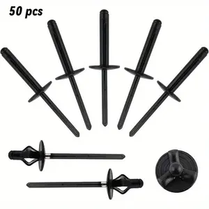 50pieces 3/16 x 1 triple fold head rivets black rivets Solid aluminum alloy round rivets for kayak use Heavy-Duty Zinc Wedge Anchors