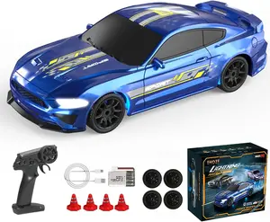 1/43 Mini RC Drift Car  4WD Full-Proportional, 15KM/H, Metal Chassis, Rechargeable Battery, Color-Changing LED Under-Chassis Lights, RTR