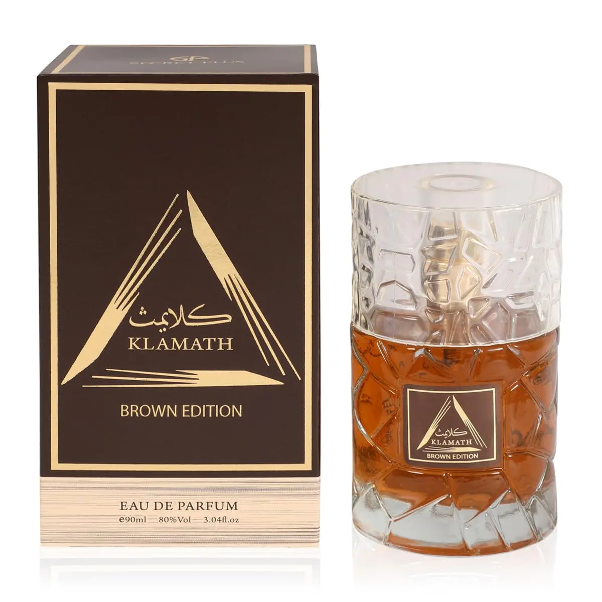 Klamath Brown Edition Spray Perfume Eau De Parfum for Men Warm Spicy Vanilla Coffee Masculine Scent 90ml 3.04 fl oz