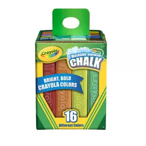 Washable Sidewalk Chalk, 16 count Crayola Brand