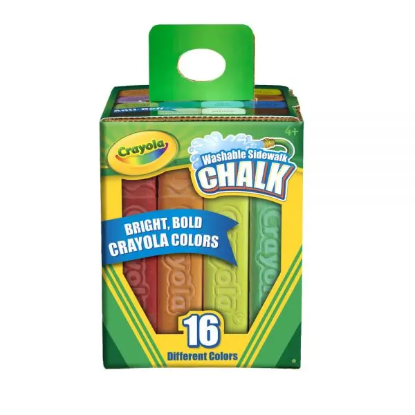 Washable Sidewalk Chalk, 16 count Crayola Brand