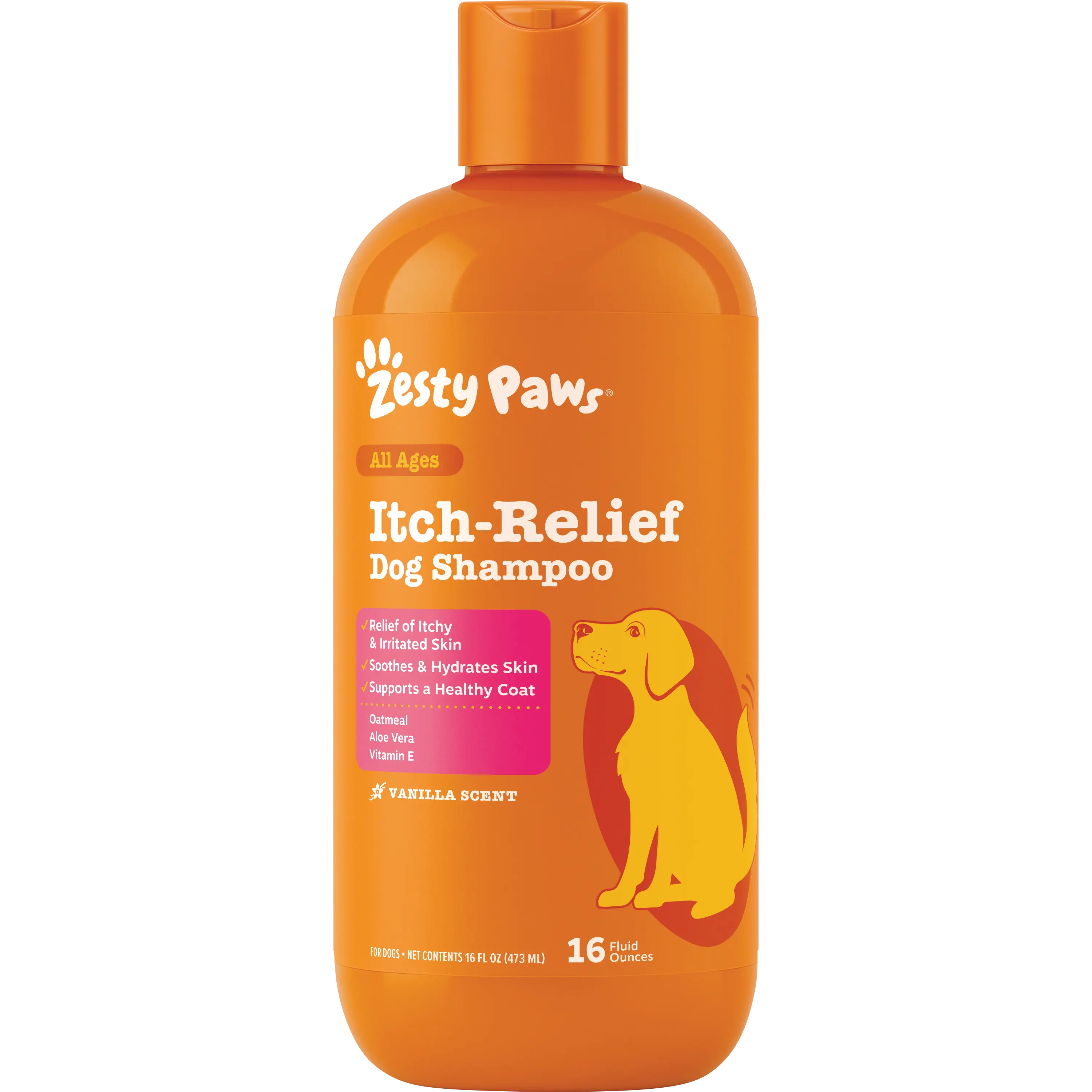 Zesty Paws Itch-Soother Dog Shampoo for All Breeds - Gentle & Effective Ingredients for Squeaky Clean Bath Time