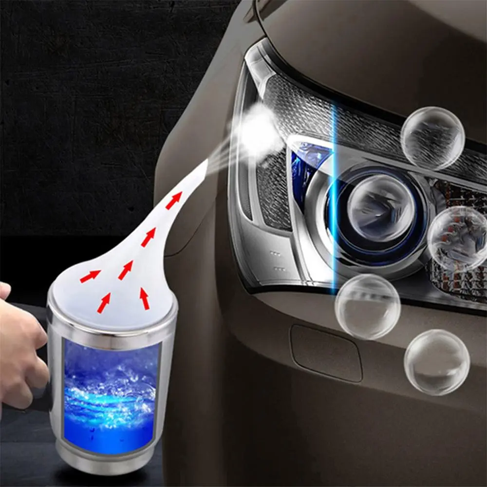 200/500ML Car Headlight Restoration Kit, Yellowed Lens Oxidation Removal, Cleaning Wiping Tools, Front Light Care Set, Restorer Kit
