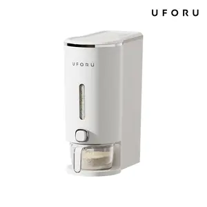 UFORU insect-proof airtight Rice Dispenser with Measuring Cups - Moisture-Resistant Plastic, Airtight Grain Storage Container for Soybeans, Corn & Cereals,pet food,cat food,dog food,suitable for kitchen and food storage room,dealsforyou#SummerWins