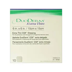 Duoderm Cgf Extra Thin Dressing Square 6 X 6 Inches - 10 Per Pack