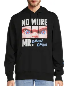 Chucky Hoodie Men's No More Mr. Good Guys Graphic Pullover Sweatshirt.
