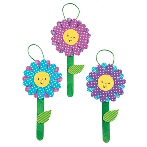 Stacked Flower Ornament Craft Kit - Makes 12