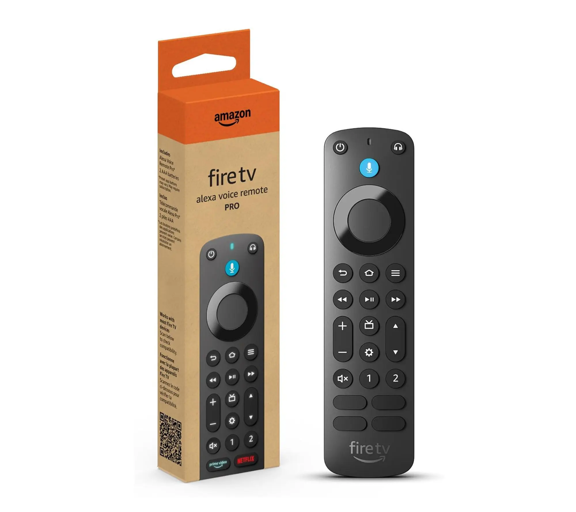 Amazon Fire TV Alexa Voice Remote Pro w/Remote Finder