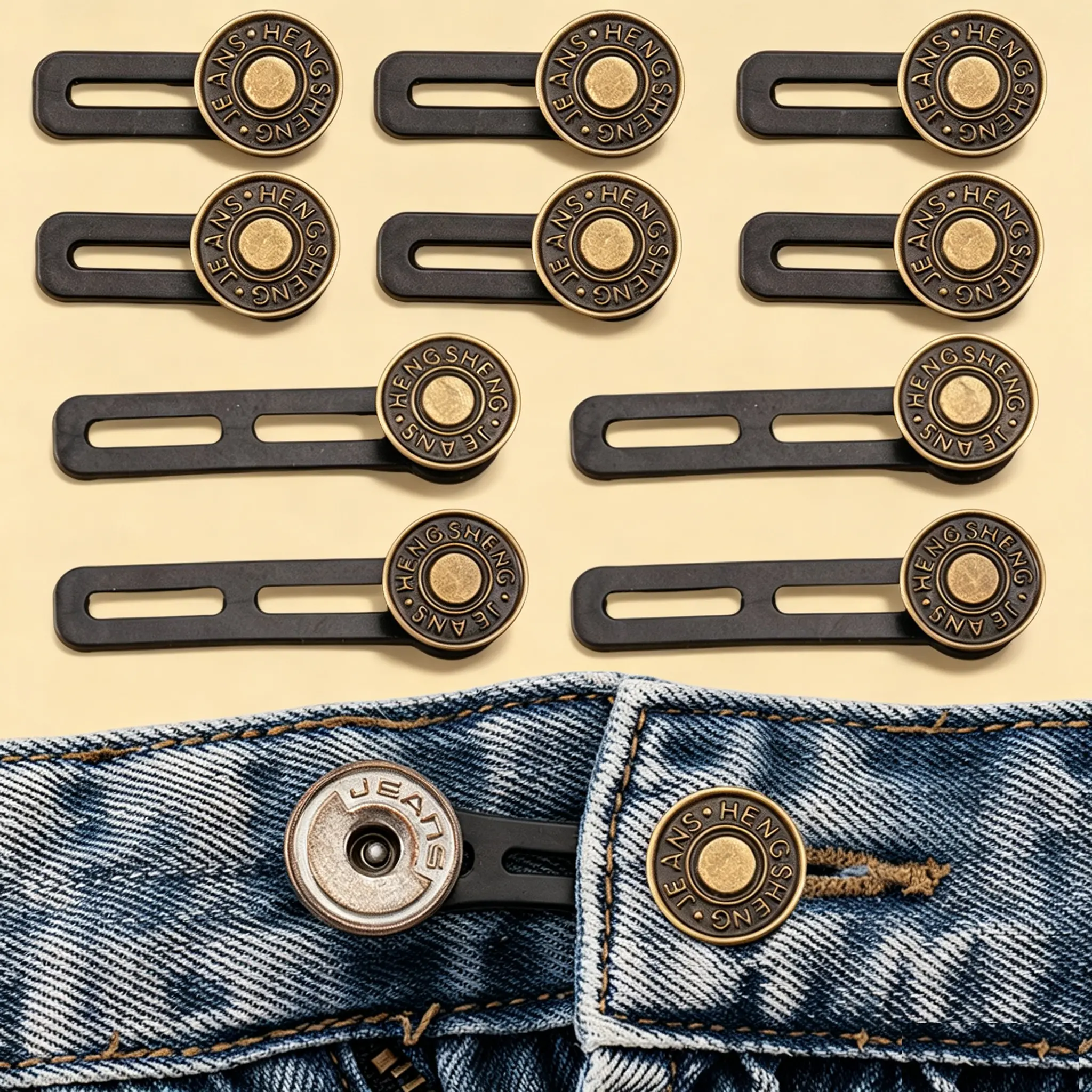 20PCS Button Extenders for Jeans, Pants Waistband Expanders, Instant Waist Extender Buttons for Women and Men, No Sew Jeans Waist Extension