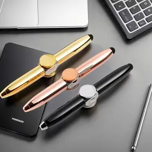 Multifunctional Finger Spinning Pen for Stress Relief, Touchscreen Stylus and Ballpoint Pen, Perfect Holiday Gift for Creativity Boost, Writing Pens