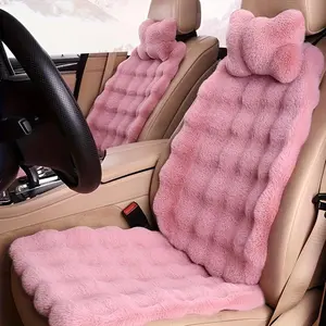3-Piece Winter Car Seat Cushion Set with Non-Slip Base Breathable Design for SUVs Pickup Trucks Universal Fit Easy Install Protection waterproof leather car seat front rear seat cushion