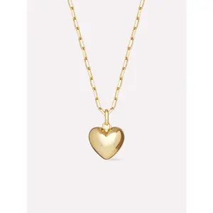 Puffed Heart Necklace - Lev
