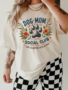Dog Mom Social Club ~ Unisex Apparel Printed In The USA!