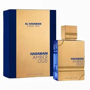 AL HARAMAIN Amber Oud Bleu Edition Unisex Arab Perfume, Amber Woody Fragrance, Captivating Scent, Fragrance EDP Spray, 2.0fl.oz Single Item